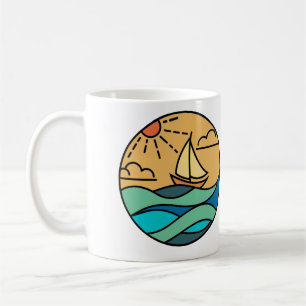 Caneca De Café montanhas de acampamento wanderlust, caminhada