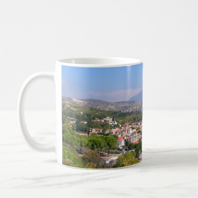 Caneca De Café montanhas de Chipre Troodos viagem (Esquerda)