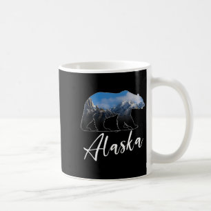 Caneca De Café Montanhas do Alasca Uram Grizzly, Estado do Alasca