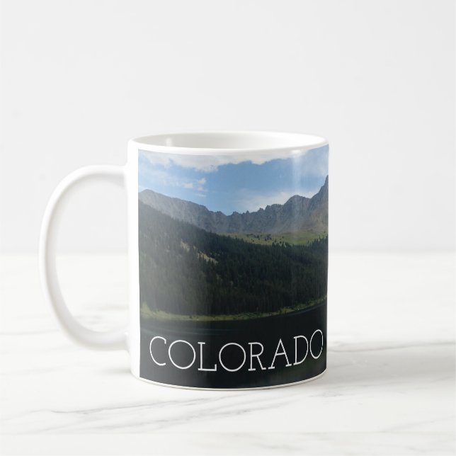 Caneca De Café Montanhas do Colorado Bonitas e Serene Lake Mug (Esquerda)