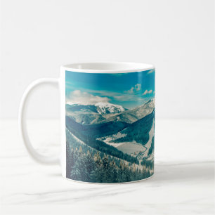 Caneca De Café Montanhas dos Cárpatos, férias naturais, beleza mo