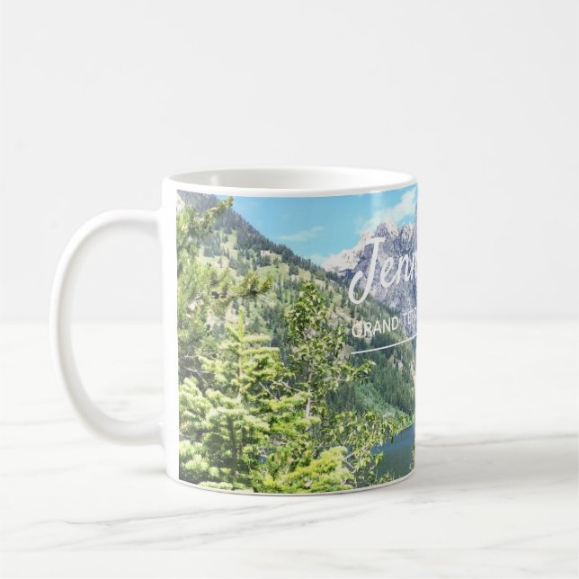 Caneca De Café Montanhas e parque nacional grande de Teton do (Esquerda)