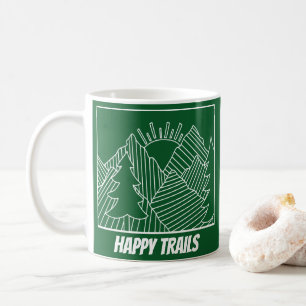 Caneca De Café Montanhas felizes rústicas das fugas