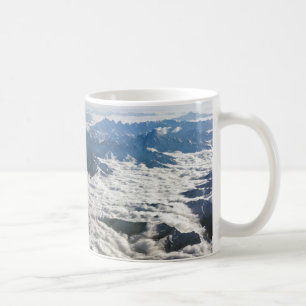 Caneca De Café Montanhas Himalaya sob nuvens - Tibete