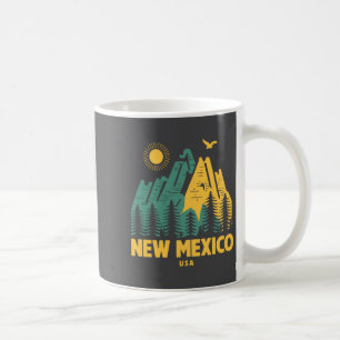 Caneca De Café Montanhas Novo México EUA Trilha Ao Ar Livre Vinta