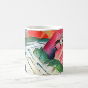 Caneca De Café Montanhas (Paisagem) por Franz Marc, Arte Antiga