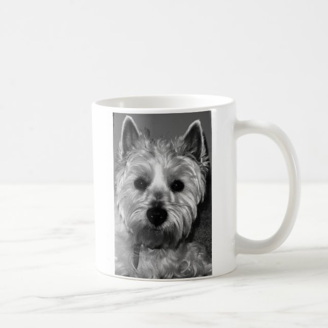 Caneca De Café Montanhas Terrier branco ocidentais (Direita)