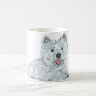 Caneca De Café Montanhas Terrier branco ocidentais