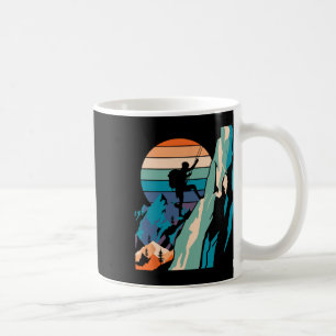 Caneca De Café Montanhista Climber Pedra Engraçada Escalada Bould