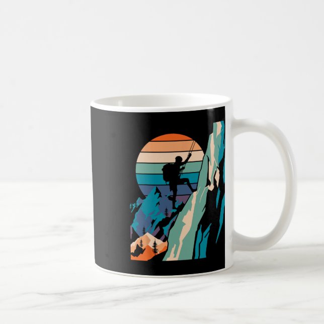 Caneca De Café Montanhista Climber Pedra Engraçada Escalada Bould (Direita)