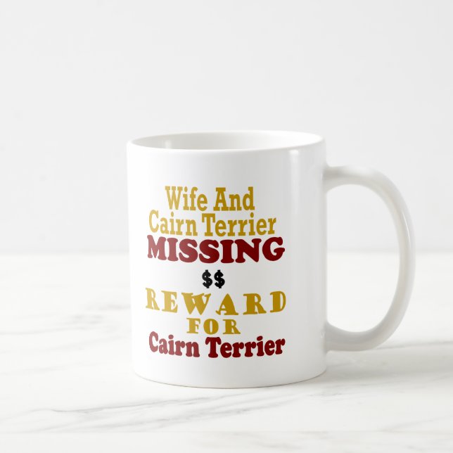 Caneca De Café Monte de pedras Terrier & recompensa faltante da (Direita)