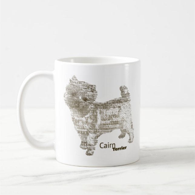 Caneca De Café Monte de pedras Terrier ---  - TypoDoggies (Esquerda)
