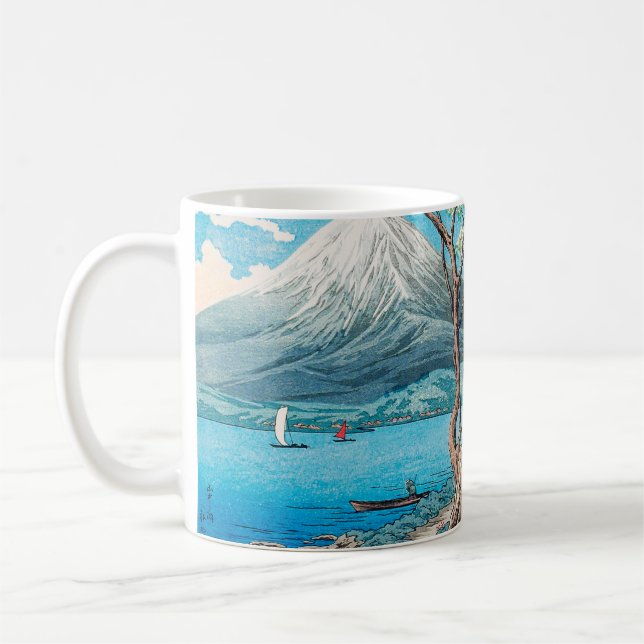 Caneca De Café Monte Fuji do lago Yamanaka por Hiroaki Takahashi (Esquerda)