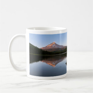 Caneca De Café Monte Hood Refletido em Foto do Lago Trillium