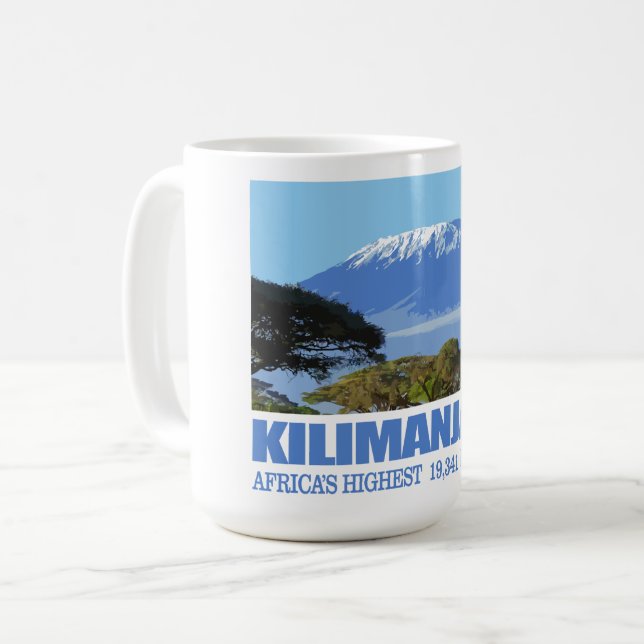 Caneca De Café Monte Kilimanjaro (Frente Esquerda)