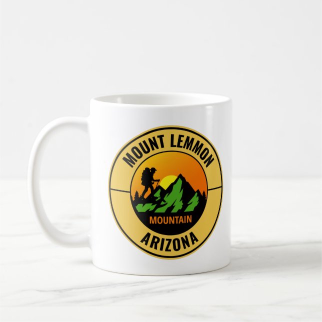Caneca De Café Monte Lemmon Arizona Subindo (Esquerda)