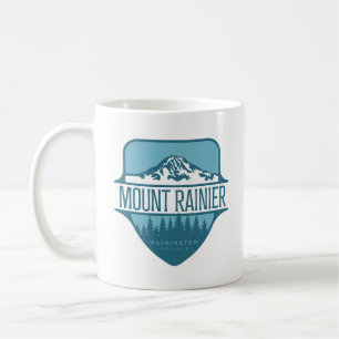 Caneca De Café Monte Rainier Washington desenho de crista de mont