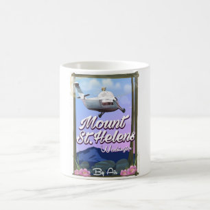 Caneca De Café Monte Rua. Helens Washington Poster de viagens