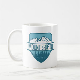Caneca De Café Monte Shasta design da crista da montanha Califórn