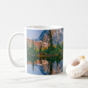 Caneca De Café Monte Shuksan refletido no Lago Reflection