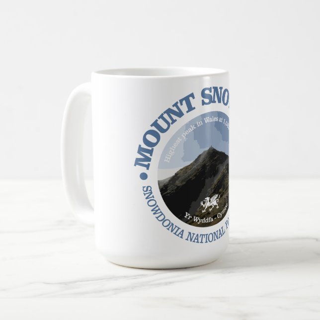 Caneca De Café Monte Snowdon (Frente Esquerda)