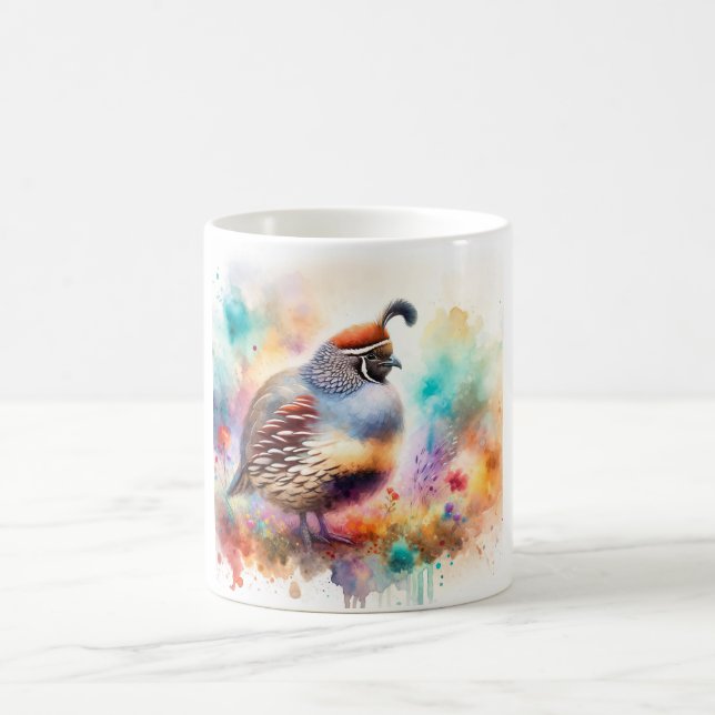 Caneca De Café Montezuma Quail AREF755 - Watercolor (Centro)