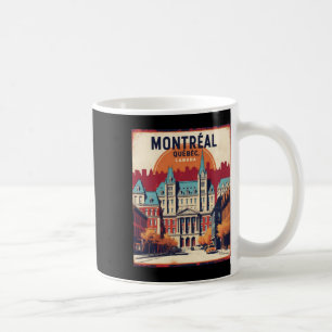 Caneca De Café Montreal Quebec Canadá Viagens vintage Touris nos 