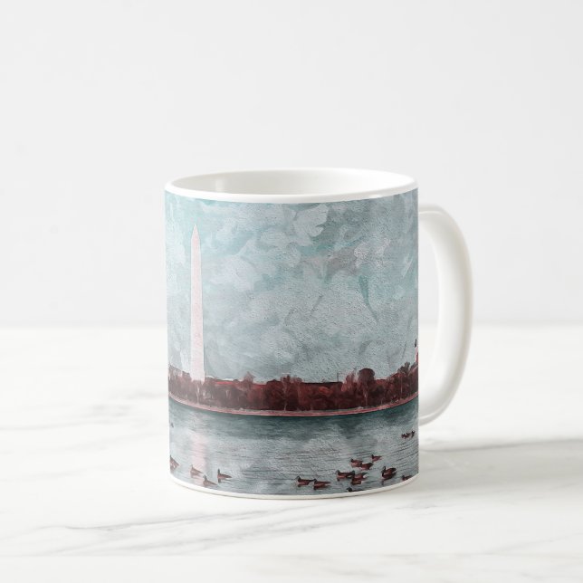 CANECA DE CAFÉ MONUMENTO DE WASHINGTON - WASHINGTON DC (Frente Esquerda)
