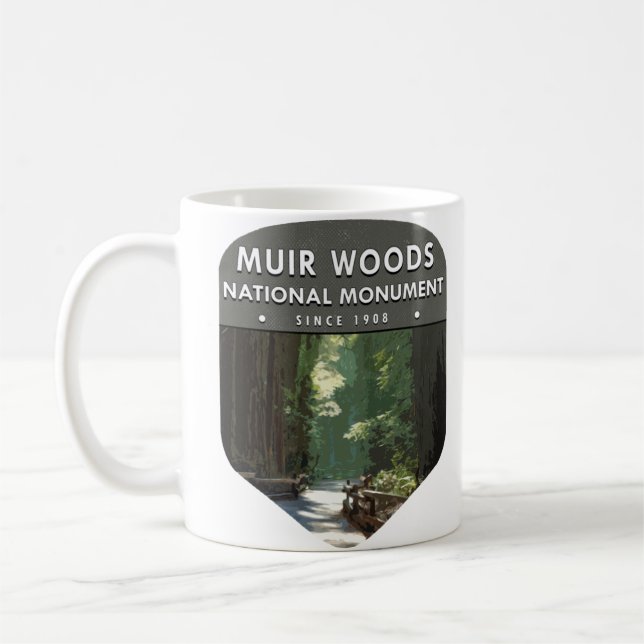 Caneca De Café Monumento Nacional de Muir Woods (Esquerda)