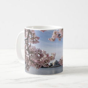 Caneca De Café Monumentos   Jefferson Memorial Cherry Blossoms