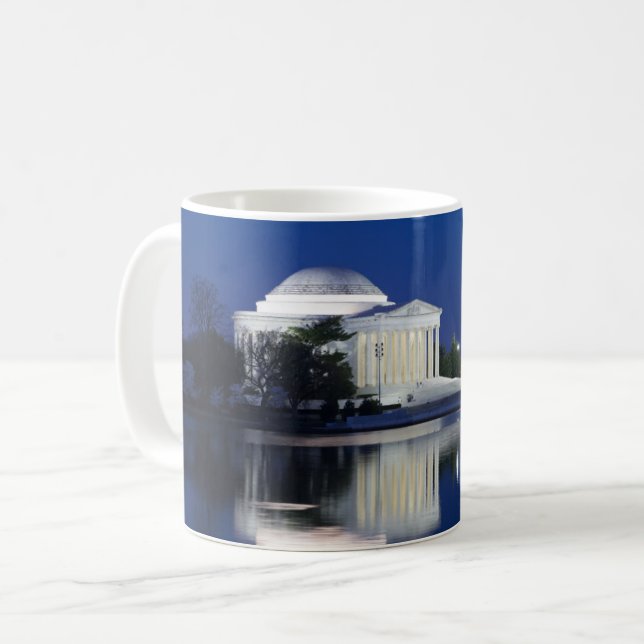 Caneca De Café Monumentos | Memorial Jefferson (Frente Esquerda)