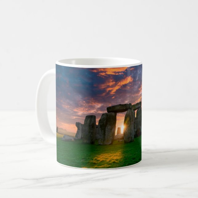 Caneca De Café Monumentos | Stonhenge, Inglaterra (Frente Esquerda)