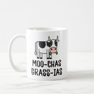 Caneca De Café Moo-chas Grass-ias, Muchas Gracias dão Vaca