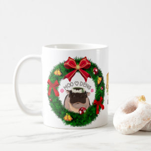 Caneca De Café Moo Deng Hippo para Feliz Natal
