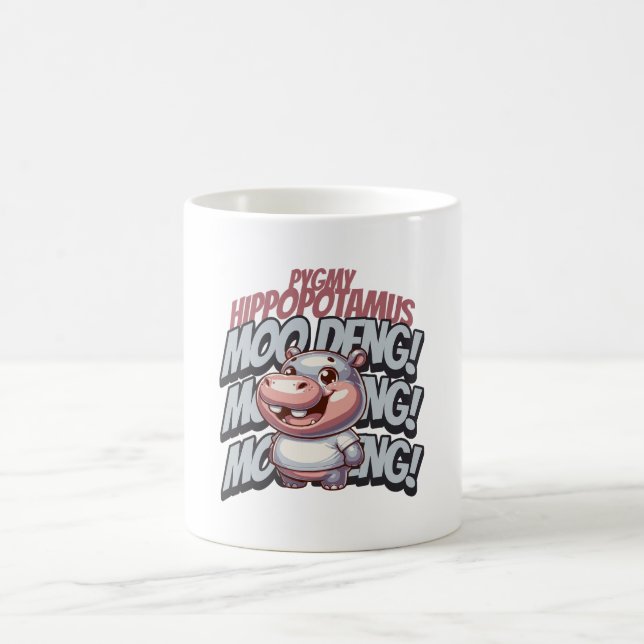 Caneca De Café Moo Deng, Pygmy Hippopotamus (Centro)