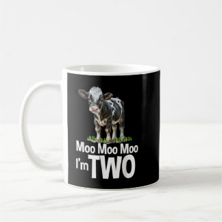 Caneca De Café Moo Im Dois segundos aniversários Engraçados Sons