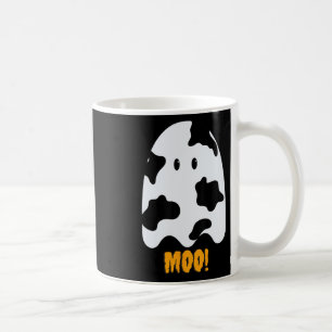 Caneca De Café Moo! Vaca Impressão do Fantasma de Halloween