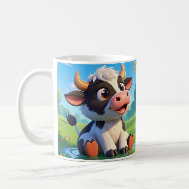 Caneca De Café Moochii, a Vaca Mais Cutenta (Esquerda)
