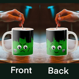 Caneca De Café Moody Happy Frankenstein, cara personalizada