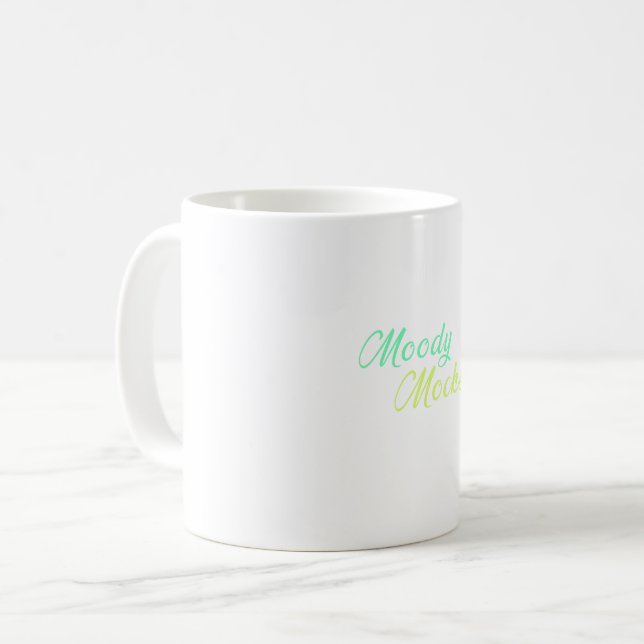 Caneca De Café Moody Mocks - Sarcasmo e atitude em estilo (Frente Esquerda)
