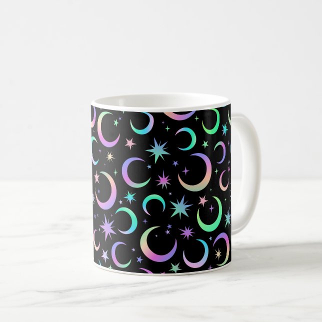 Caneca De Café Moon and stars (Frente Esquerda)