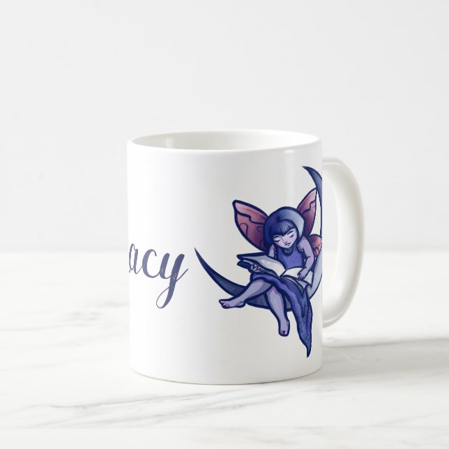 Caneca De Café Moon Fairy Leading Bookie Moon Fairies (Frente Esquerda)