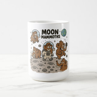 Caneca De Café MOON MAMMOTHS é engraçado