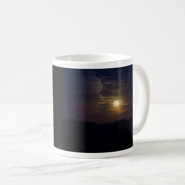 Caneca De Café Moon Silhouette Coffee Mug (Frente Esquerda)