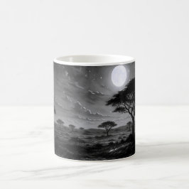 Caneca De Café Moonlit African Savanna