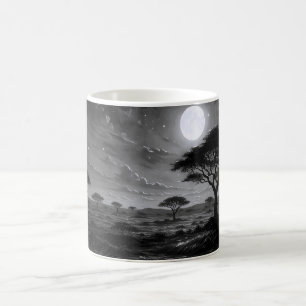 Caneca De Café Moonlit African Savanna