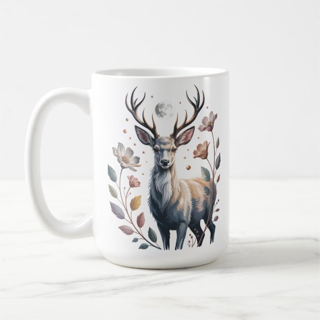 Caneca De Café Moonlit Deer Glow (Esquerda)