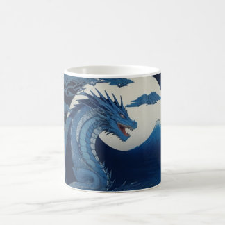 Caneca De Café Moonlit Dragon of Fuji Mug