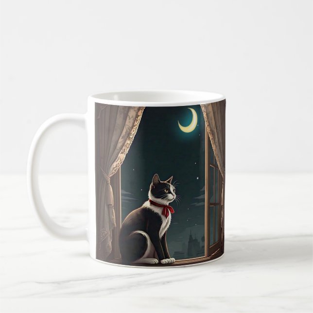 CANECA DE CAFÉ "MOONLIT WHISKERS" (Esquerda)