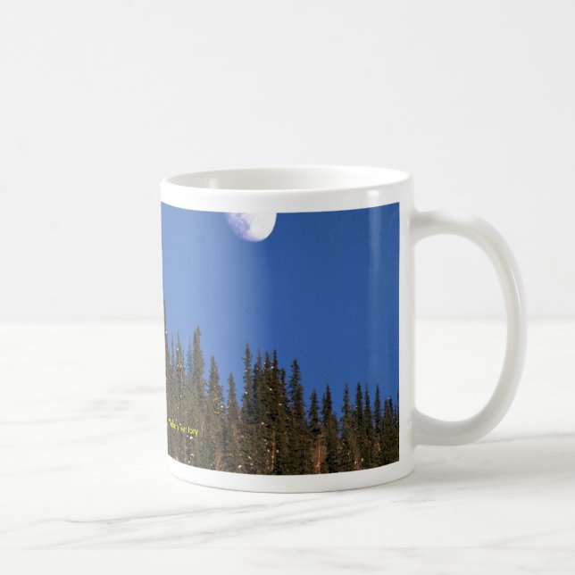 Caneca De Café Moonrise, cidade de Dawson, território yukon (Direita)